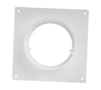 TTETTZ Duct Connector Flange, Pipe Connector, Ventilation Flange, Mounting Plate, Coupling Joint with Pre-drilled Holes, Made of PP for Easy Installa, Without Valve Plate