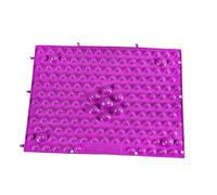 TTETTZ Foot Massage Pad Sensory Acupressure Toe Massage Pad Fitness Walking Plate Puzzle Tile Mat Textured Surface TPE Suitable for Children Adults Education, Purple