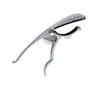 TTETTZ Guitar Capo Shaped, Practical Accessory, Sturdy, Stylish, Easy to Use, Made of High-performance Zinc Alloy, Silver