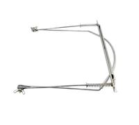 TTETTZ Harmonica Holder, Harmonica Neck Frame, Metal Support Holder, Adjustable Comfort Bracket with Pad for Music Teachers, Music Lovers, Home, A, silver