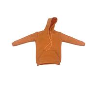 TTETTZ Hoodie Pullover Sweatshirt for 1/6 Scale Action Figures with Hood, Long-Sleeved Doll Top, Authentic Craftsmanship And Smooth for Display, Orange