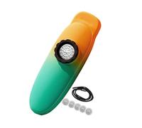 TTETTZ Kazoo Flute with Membranes And Hanging Rope for Musical Activities for Beginners, orange green