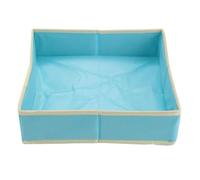 TTETTZ Kids Sandbox Tray Foldable Play Mat Sand Pit with Waterproof Bottom Portable Indoor/Outdoor Sensory Toys Storage Tray for Kids Toddlers Ages 1-5, Blue 40cmx40cm