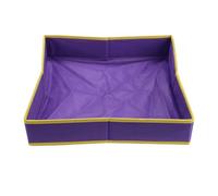 TTETTZ Kids Sandbox Tray Foldable Play Mat Sand Pit with Waterproof Bottom Portable Indoor/Outdoor Sensory Toys Storage Tray for Kids Toddlers Ages 1-5, Purple 60cmx60cm
