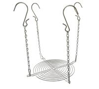 TTETTZ Metal Planter Stand Hanging Plant Pot Riser Wire Basket With Hanging Chains Adjustable Height For Indoor Outdoor Garden Balcony Window Sill Display Suitable For Home Patio Decor , 1 PACK