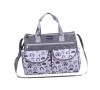 TTETTZ Mommy's Diaper Bag Tote with Shoulder Strap for Travel and Organization, Gray S
