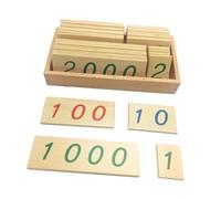 TTETTZ Number Cards with Box From 1 to 9000, Math Toys, Number Learning for Central