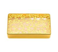 TTETTZ Pickup Cover Humbucker Guitar Pickup Cover Metal Replacement Housing Accessory for DIY Guitar Building, Music Lessons, Home Use, Gold
