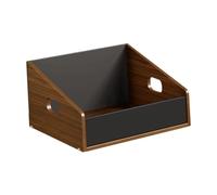 TTETTZ Portable Vinyl Record Stand for CD Display And Document Storage, L 37.5cmx37cmx24cm