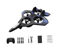 TTETTZ RC Airplane Remote Controlled Quadcopter Helicopter Easy to Control Compact EVA Foam Structure with Multiple Functions Suitable for Beginners, Blue