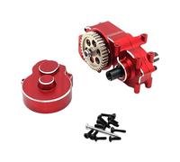 TTETTZ RC Car Gearbox Complete Transmission Gearbox Case Metal Accessories High Performance Spare Parts Suitable for Model Cars Repair Toy Vehicles Home Use, Red