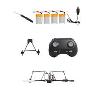 TTETTZ Remote Control Airplane RC DIY Model Plane Kit Electric Foldable Paper Flying Toy Powered Propeller Suitable Kids Learning And Outdoor Advent, Four Power