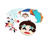 TTETTZ Toys for Social And Emotional Learning. Make Funny Face Stickers for Home Lessons.