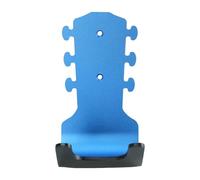 TTETTZ Wall Hook for Guitar No Drill Option for Ukulele and Violin Instruments, Blue