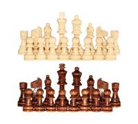 TTETTZ Wooden Chess Set with 32 Pieces, Game Pawns for School and Home Use