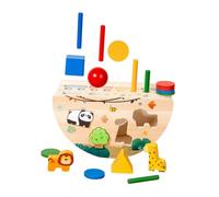 TTETTZ Wooden Educational Toys for Children Aged 1, 2, And 3. Interactive Development, Learning, Imagination, Improved Recognition, And Sorting.