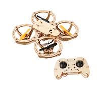 TTETTZ Wooden Quadcopter Science Easy Assembly. Promotes Fine Motor Skills Development. Educational Toy for