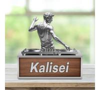 TTFEVVGX Custom DJ Name Desk Sign Personalized Acrylic DJ Desk Ornament Music Studio Decor Plaque Disc Player Hip-hop Singer Figurine Trinket Music Lovers Gift for Men Women