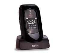 TTfone Lunar TT750 Big Button Simple Easy Clamshell Flip Mobile Phone Pay As You Go (O2 Bundle with £10 Credit, Black)