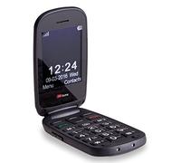 TTfone Lunar TT750 Big Button Simple Easy Clamshell Flip Mobile Phone Pay As You Go (Vodafone, Black)