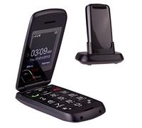 TTfone Star Big Button Simple Easy To Use Flip Mobile Phone Pay As You Go (Giff Gaff with £10 Credit, Grey)