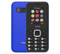 TTfone TT150 Unlocked Basic Mobile Phone UK Sim Free with Bluetooth, Long Battery Life, Dual Sim with camera and games, easy to use, durable and light weight pay as you go (Blue, with USB Cable)