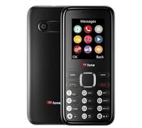 TTfone TT150 Unlocked Basic Mobile Phone UK Sim Free with Bluetooth, Long Battery Life, Dual Sim with camera and games, easy to use, Pay As You Go (Vodafone, with £20 Credit, Black)
