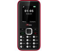 TTfone TT150 Unlocked UK SIM-Free Phone Dual SIM, Long Battery, Camera & Games, Easy to Use, Durable & Lightweight - Red