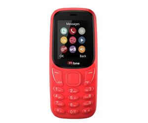 TTfone TT170 1.8inch UK Sim Free Simple Feature Mobile Phone (Red, with USB Cable)