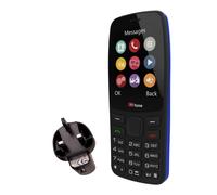 TTfone TT175 2.4inch UK Sim Free Dual Sim Basic Simple Feature Mobile Phone - Unlocked with camera Torch Media Games and Bluetooth - Pay As You Go (Giff Gaff, with £10 Credit, Blue)