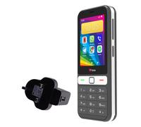 TTfone TT280 - Simple 4G Dual SIM Bar Phone with Android, 2.8" Touchscreen, Keypad, 2MP Camera, USB-C - Easy to Use Unlocked Mobile (with Mains Charger and Vodafone Sim Card)
