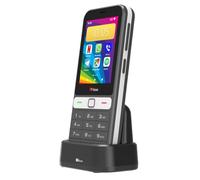TTfone TT280 - Simple 4G Dual SIM Bar Phone with Android, 2.8" Touchscreen, Keypad, 2MP Camera, USB-C - Easy to Use Unlocked Mobile (with Dock Charger and O2 Sim card)