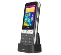 TTfone TT280 - Simple 4G Dual SIM Bar Phone with Android, 2.8" Touchscreen, Keypad, 2MP Camera, USB-C - Easy to Use Unlocked Mobile (with Dock Charger)