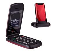 TTfone Star TT300 Red Flip Big Button Simple Easy to Use Unlocked Mobile Phone