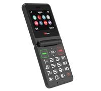 TTfone TT660 Flip Mobile Phone for Seniors - Folding Design, Big Buttons, Emergency Assistance, Long Battery Life - Pay As You Go (Vodafone PAYG with £10 Credit)