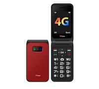 TTfone TT760 RED Flip 4G Big Button Mobile Phone for the Elderly with Emergency Assistance button with Vodafone Sim Card