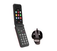 TTfone TT760 Flip 4G Big Button Mobile Phone for the Elderly with Emergency Assistance button Unlocked Basic Mobile Phone (Red, with Mains Charger)