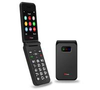 TTfone TT760 Flip 4G Big Button Mobile Phone for the Elderly with Emergency Assistance button Unlocked Basic Mobile Phone (Black, with USB Cable)