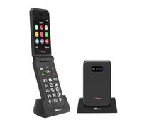 TTfone TT760 Flip 4G Big Button Mobile Phone for the Elderly with Emergency Assistance button Unlocked Basic Mobile Phone (Black, with Dock Charger)