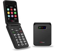 TTfone TT760 Flip 4G Big Button Mobile Phone for the Elderly with Emergency Assistance button Unlocked Basic Mobile Phone (Black, with USB Cable)