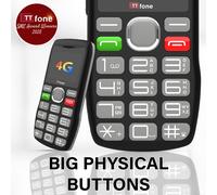 TTfone TT890 4G Senior Phone - Easy to Use Big Button Mobile Phone with Emergency Assistance Button, USB-C Charging, Bluetooth, Camera - EE