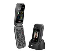TTfone TT970 Whatsapp 4G Touchscreen Senior Big Button Flip Mobile Phone - Pay As You Go Prepaid - Easy and Simple to Use (£0 Credit, O2)