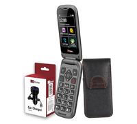 TTfone TT970 4G Touchscreen Senior Big Button Flip Mobile Phone - Easy and Simple to Use with TTCX9 Holster Case and In Car Charger