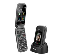 TTfone TT970 Whatsapp 4G Touchscreen Senior Big Button Flip Mobile Phone - Pay As You Go Prepaid - Easy and Simple to Use (£0 Credit, Vodafone)