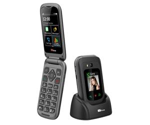 TTfone TT970 Whatsapp 4G Touchscreen Senior Big Button Flip Mobile Phone - Pay As You Go Prepaid - Easy and Simple to Use (£0 Credit, Giffgaff)