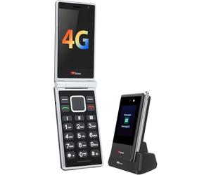 TTfone TT990 4G Flip Phone with Android 14 (De-Googled), WhatsApp, 3.5” Touchscreen, SOS Button, Big Buttons, 64GB