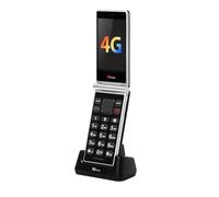TTfone TT990 Simple Smartphone Flip Phone with 4G, WhatsApp & Dock Charger 64GB - O2 Pay As You Go