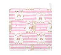 Ttgoth Alpaca Baby Muslin Washcloths, 5 Pack 4-Layer Cotton Face Towels with Hanging Loop, Soft Absorbent Wash Cloths for Newborns, 30 x 30 cm