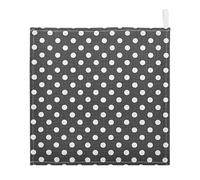 Ttgoth Black and White Polka Dot Baby Muslin Washcloths, 5 Pack 4-Layer Cotton Face Towels with Hanging Loop, Soft Absorbent Wash Cloths for Newborns, 30 x 30 cm