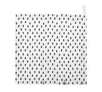 Ttgoth Black White Polka Dot Baby Muslin Washcloths, 3 Pack 4-Layer Cotton Face Towels with Hanging Loop, Soft Absorbent Wash Cloths for Newborns, 30 x 30 cm
